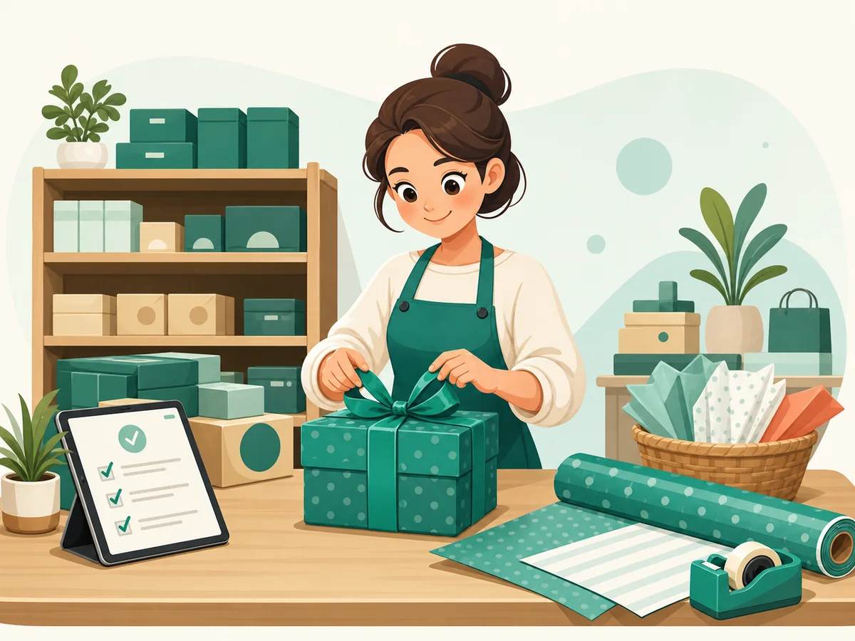 ร้านจัดสต็อกและห่อของขวัญเอง